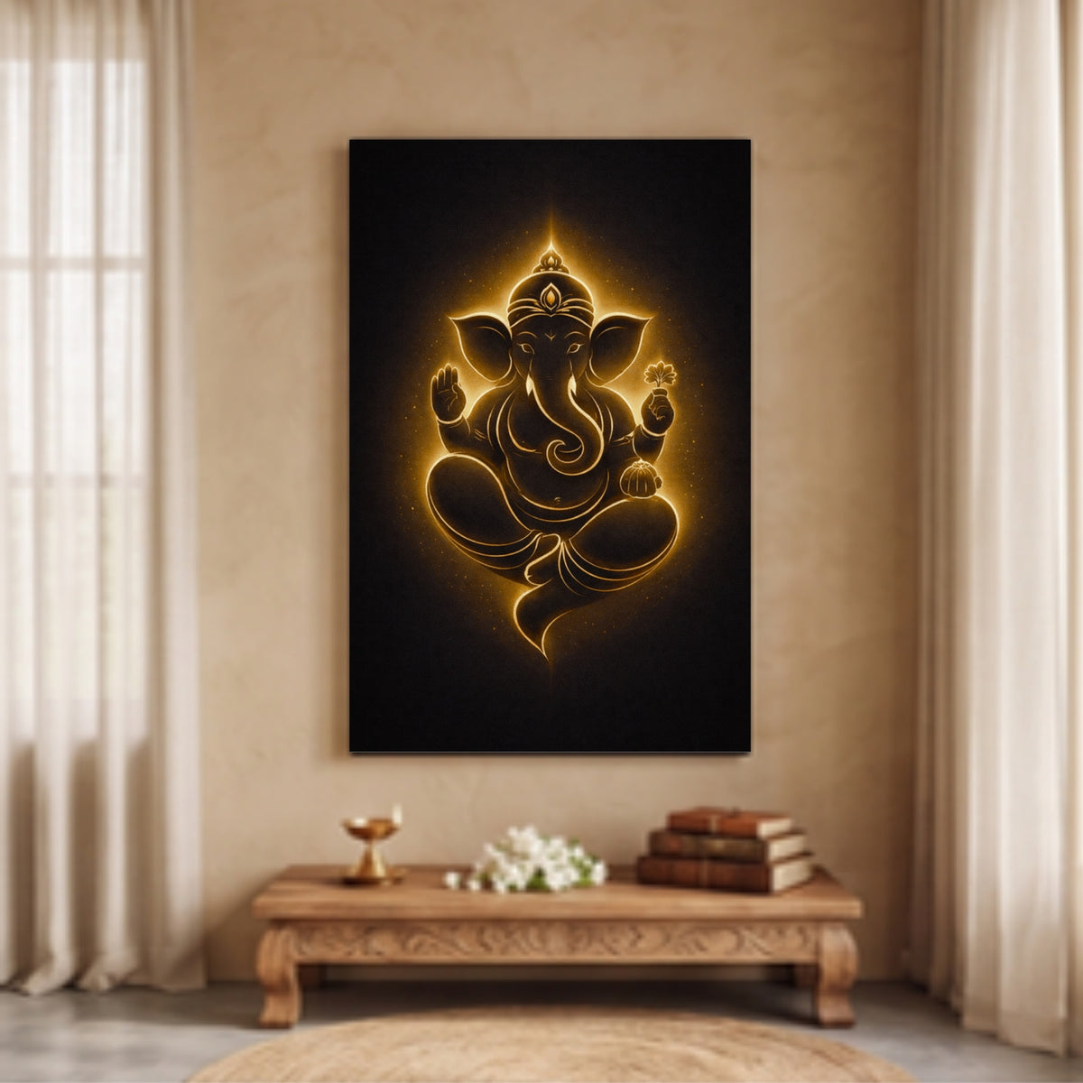 Minimalist Lord Ganesha Line Art — Photo 1