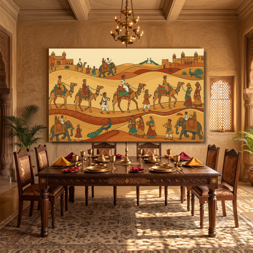 150.01 - Stylized Rajasthani Artwork — Photo 1