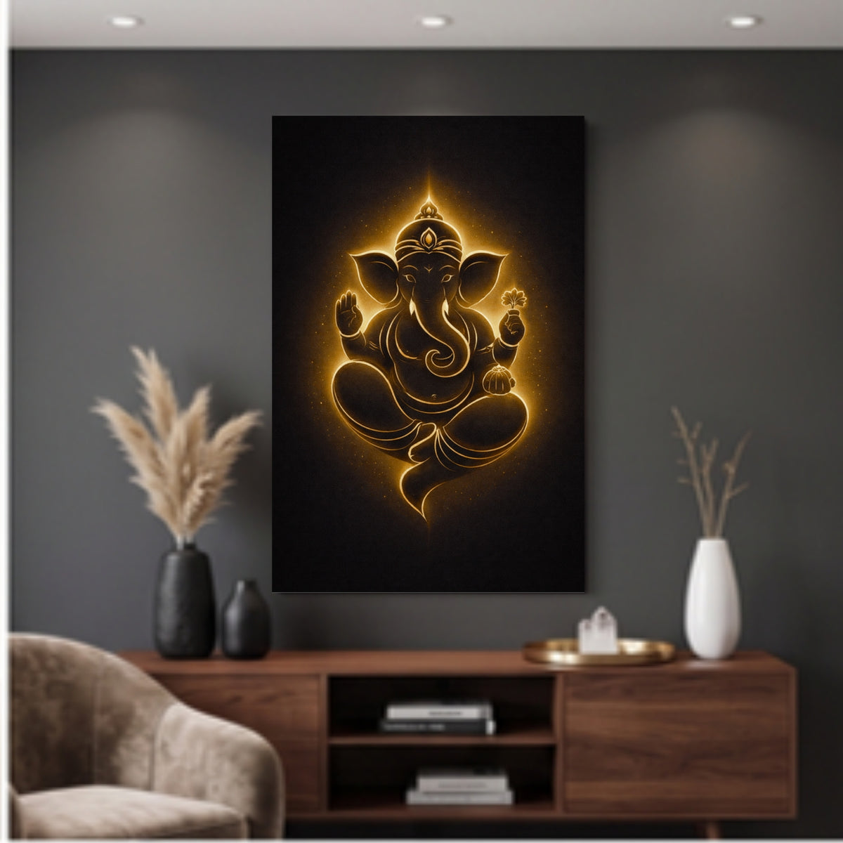 Minimalist Lord Ganesha Line Art — Photo 2