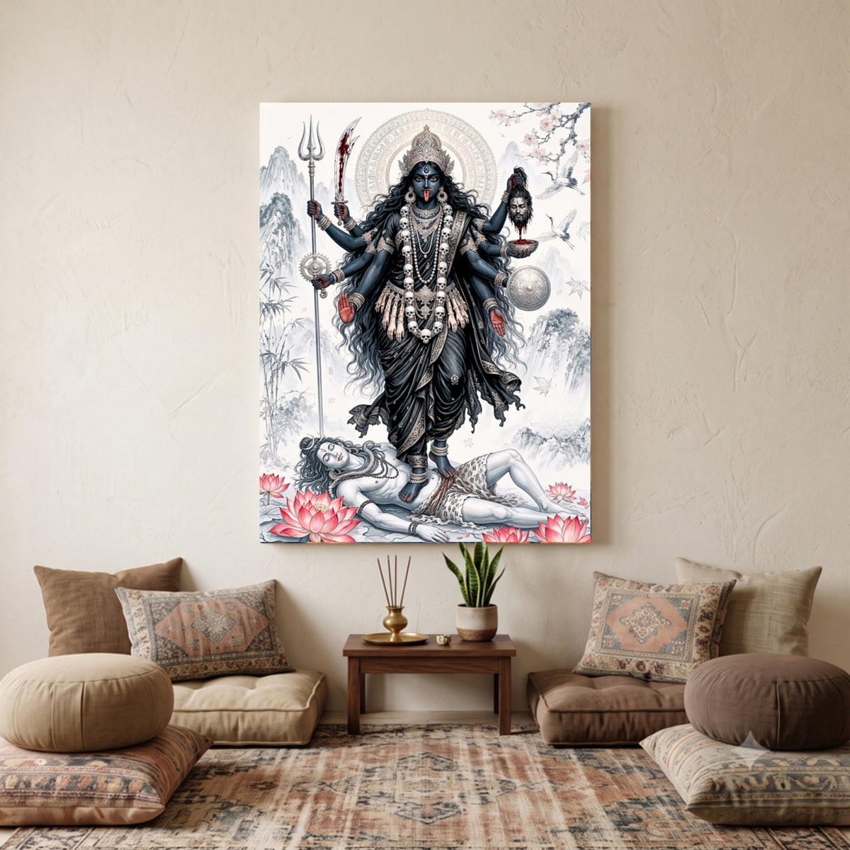 202.02 - The Eternal Shakti in Japanese Sumi-e Elegance — Photo 2