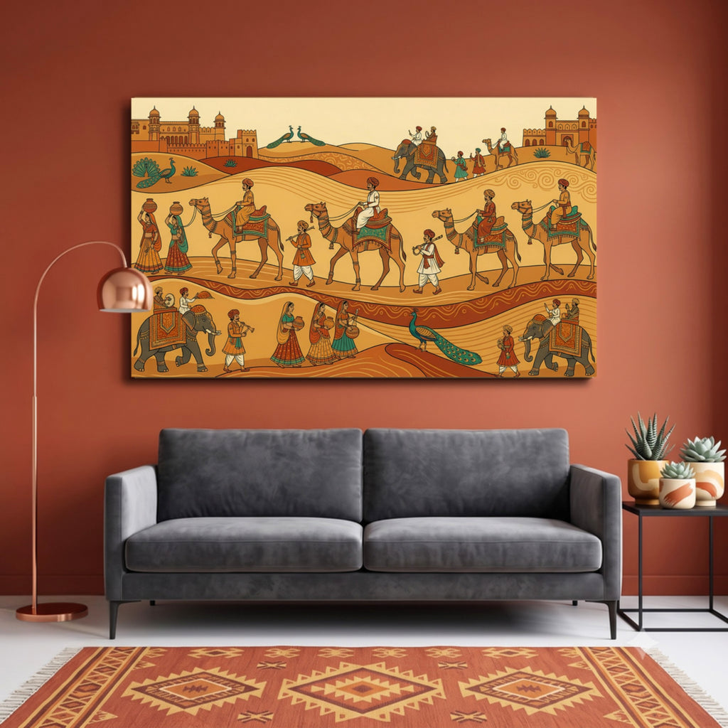 150.01 - Stylized Rajasthani Artwork — Photo 2
