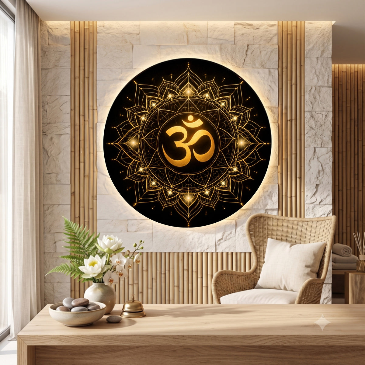 108.01 - Geometric Mandala Om — Photo 3
