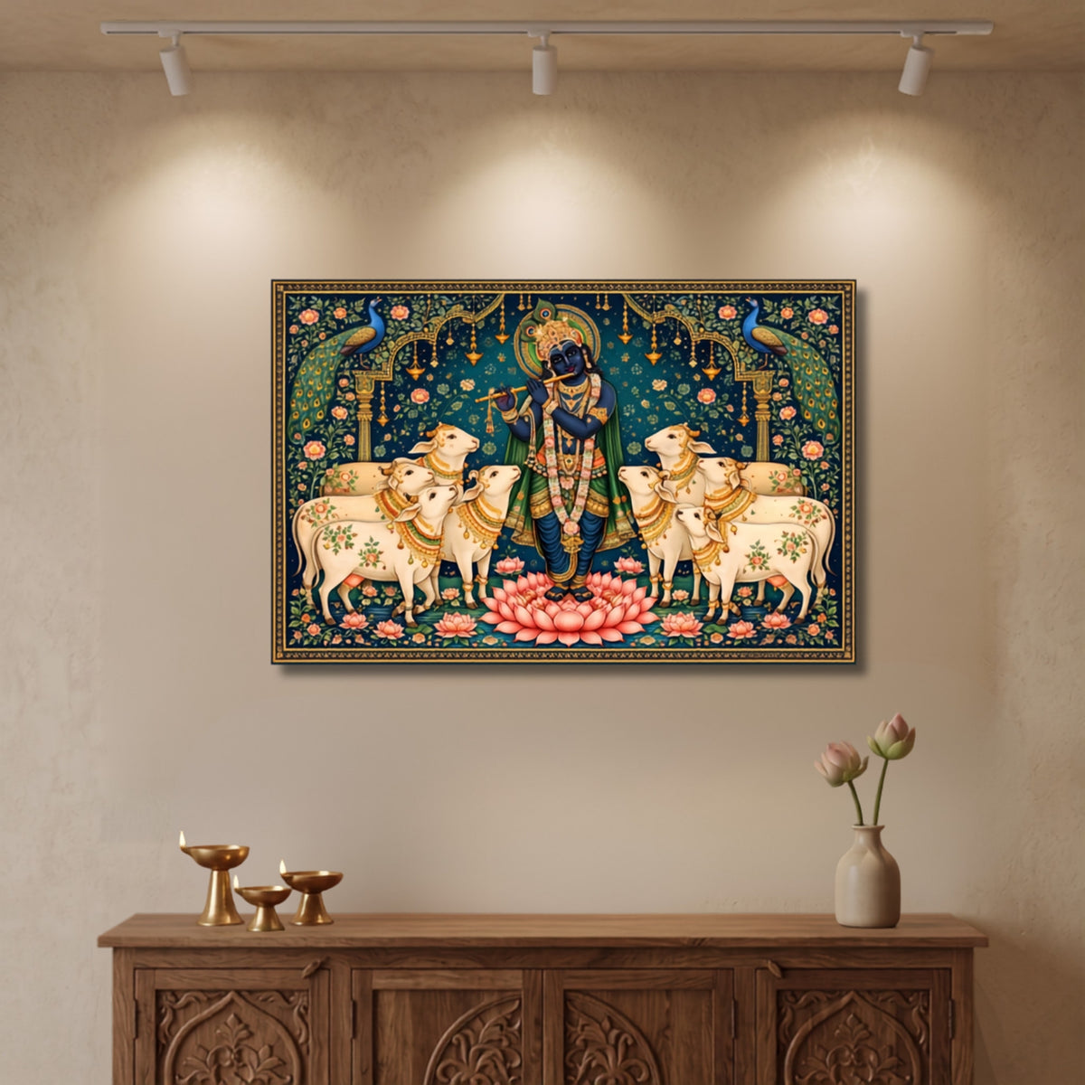 141.01 - Krishna with Sacred Cows (I) — Photo 3