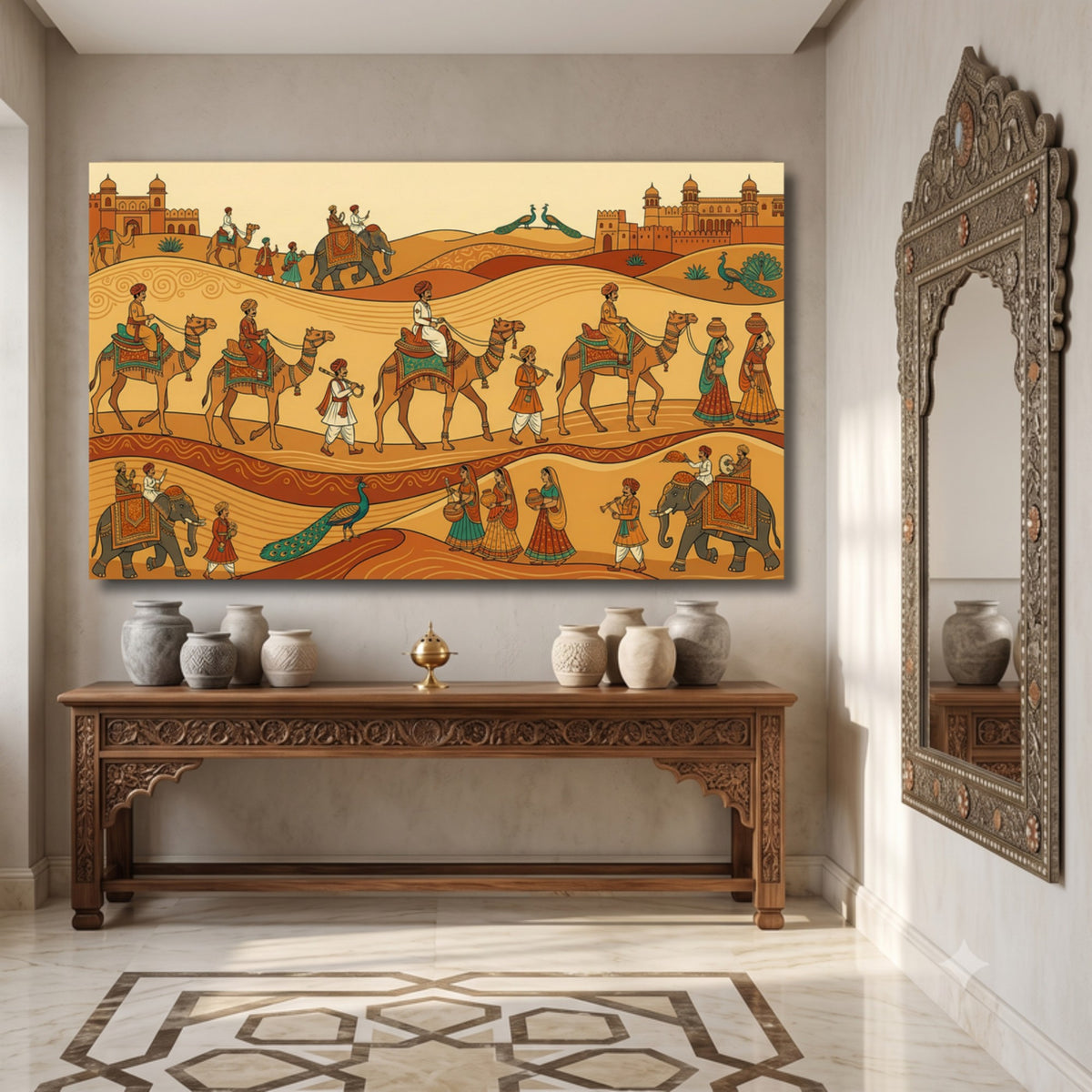150.01 - Stylized Rajasthani Artwork — Photo 3