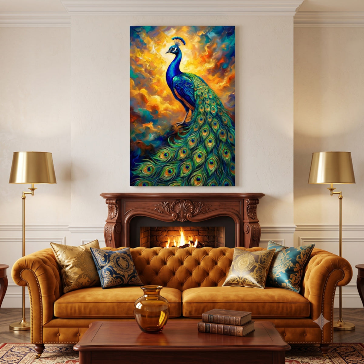 116.01 - Royal Peacock in Amber & Gold — Photo 4