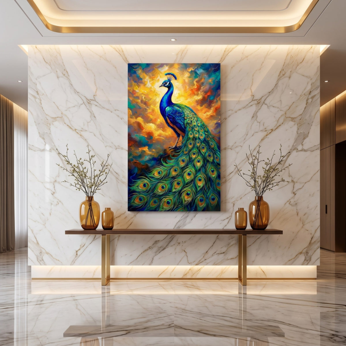 116.01 - Royal Peacock in Amber & Gold — Photo 5