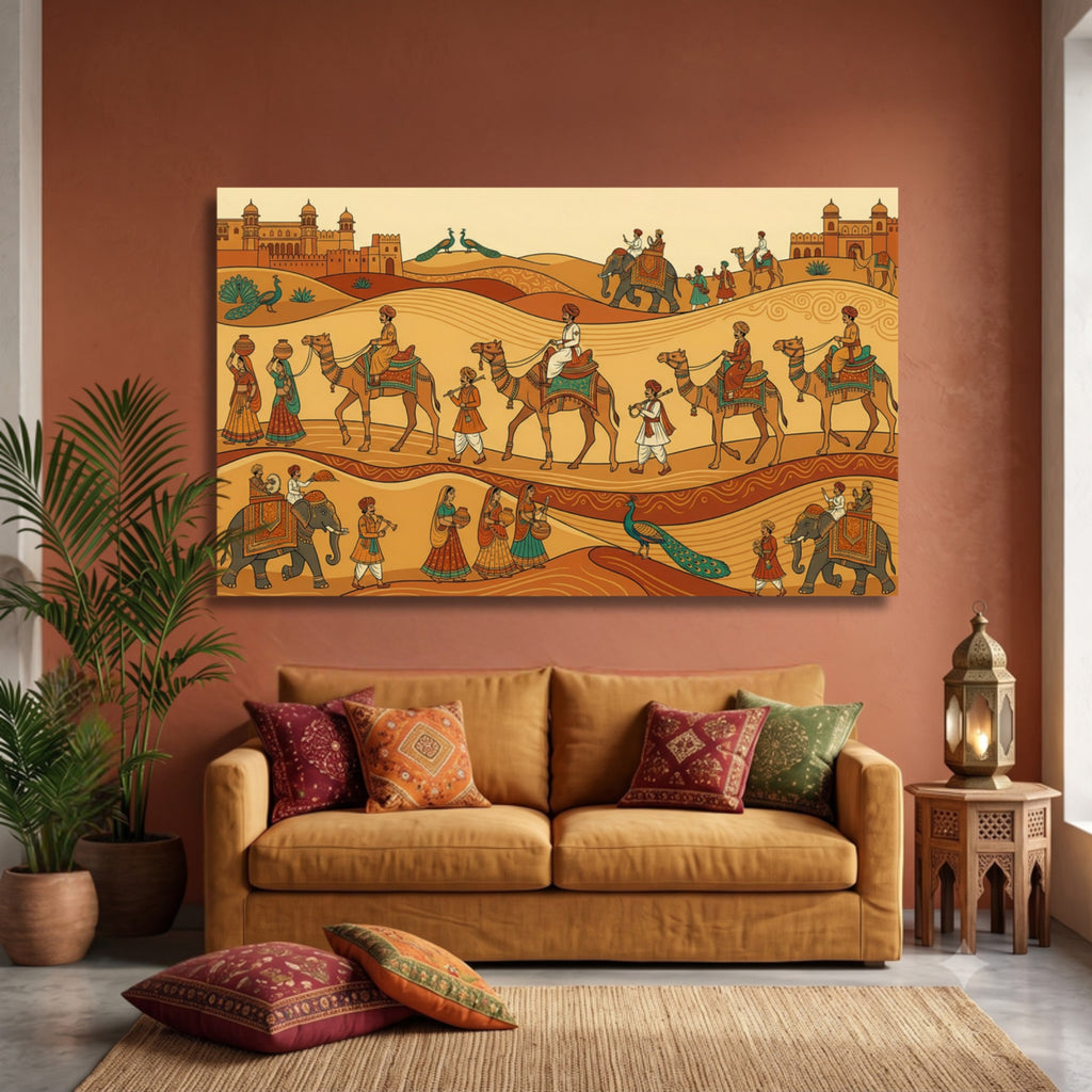 150.01 - Stylized Rajasthani Artwork — Photo 5