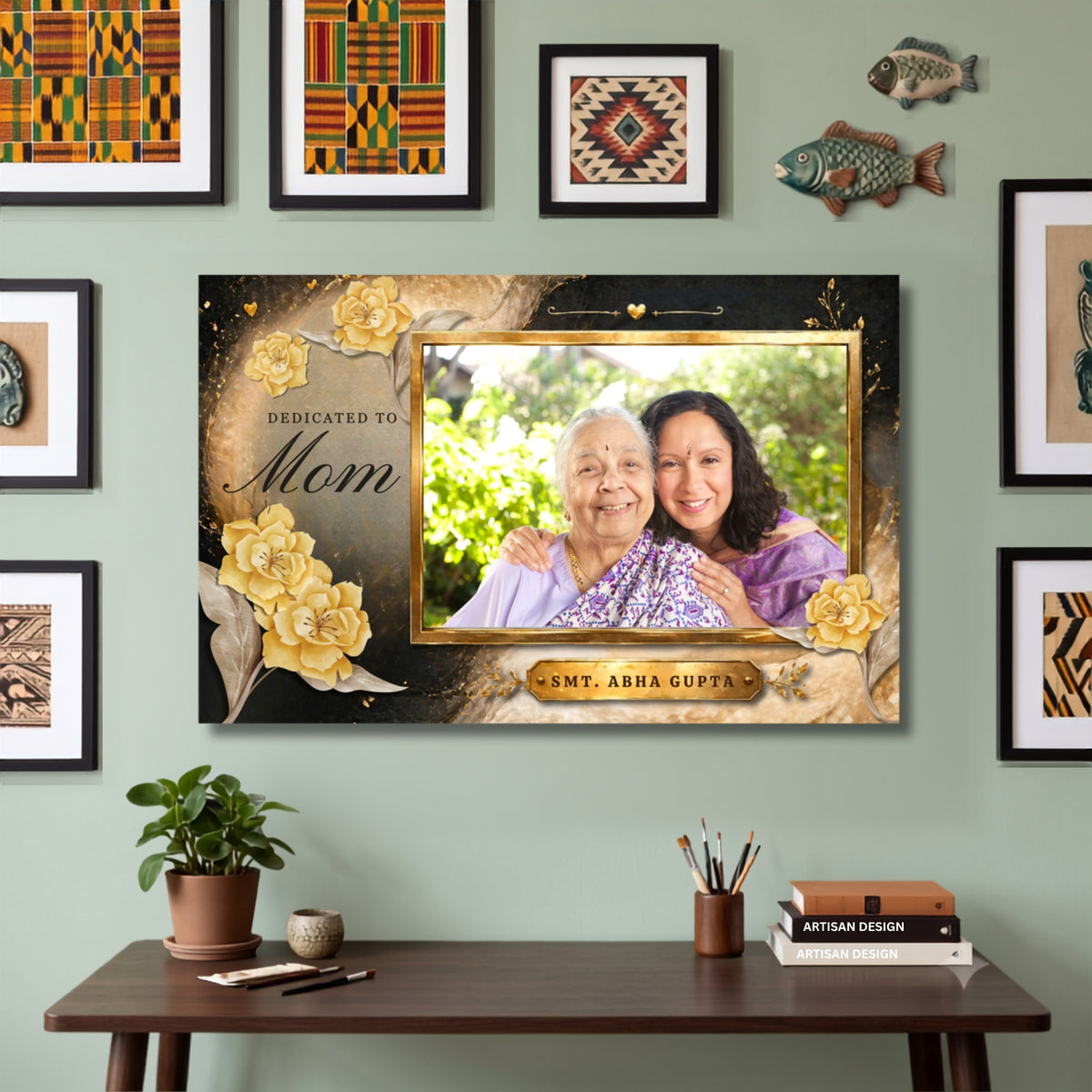 195.01 - Personalized Mother & Child Wall Art — Photo 1