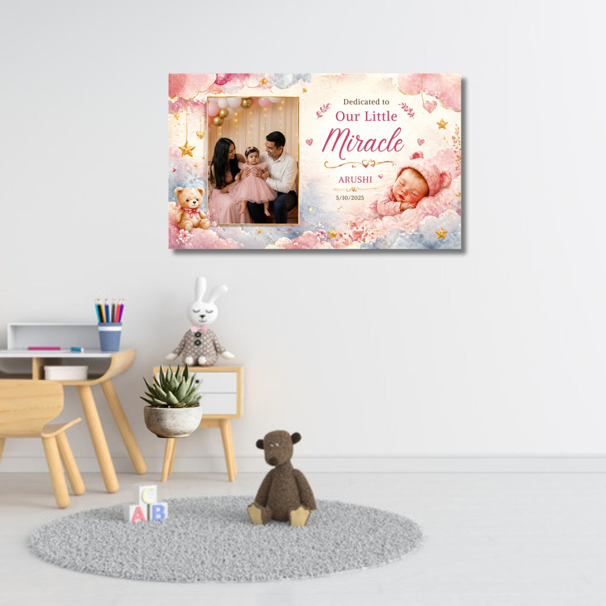 195.05 - Personalized Baby Wall Art — Photo 1