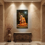 171.01 – Meera Bai in Moonlight – Traditional Devotional Art – room mock-up 1