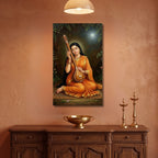 171.01 – Meera Bai in Moonlight – Traditional Devotional Art – room mock-up 4