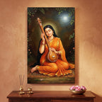171.01 – Meera Bai in Moonlight – Traditional Devotional Art – room mock-up 5