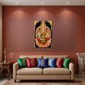 186.01 – Lakshmi Devi Tanjore Royal Portrait – Devotional Premium Wall Art – room mock-up 1