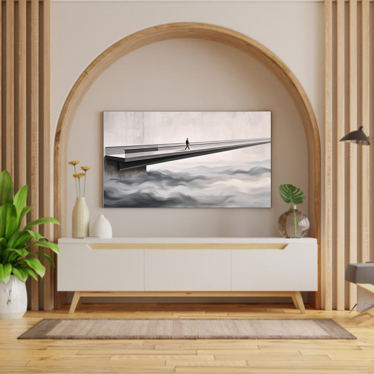 194.11 – Bridge of Life – 3D Mural Journey Ahead Premium Wall Art – room mock-up 1
